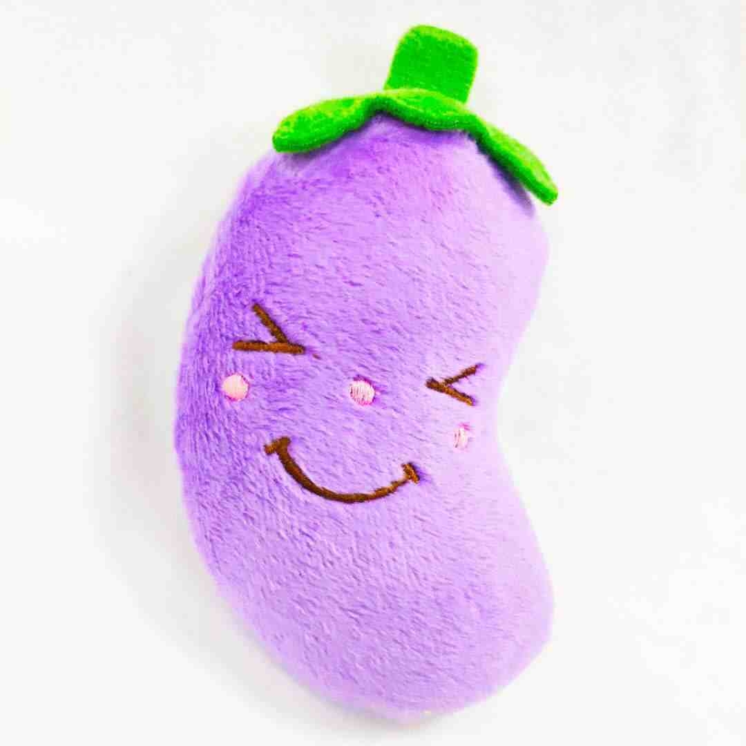 Plush fabric Chili Eggplant Carrot Chicken leg shaped dog toy