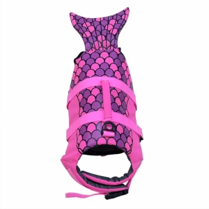 Shark shaped red grey dog swimsuit