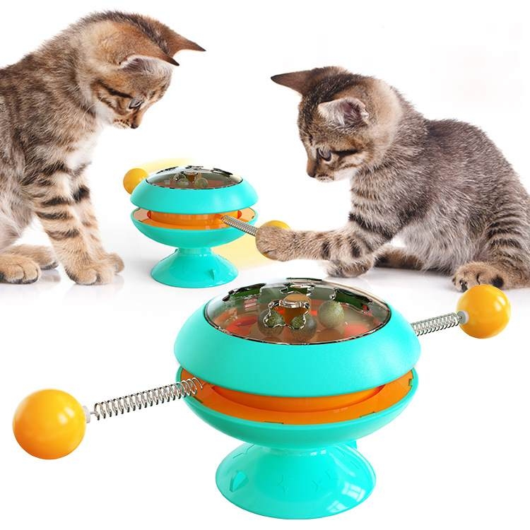 Funny cat stick turntable toy