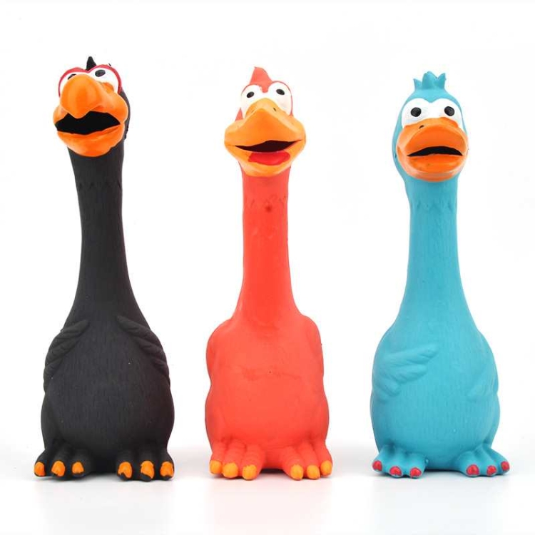 Rooster shape dog toy