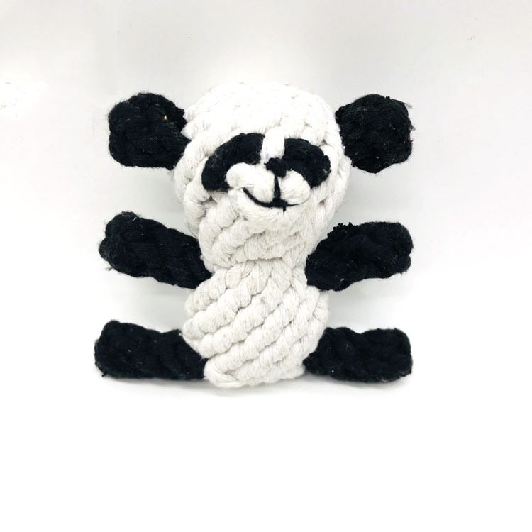 Cotton rope bear shaped dog toy