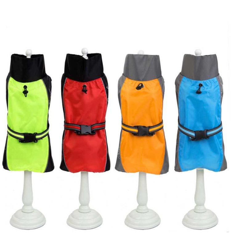 Polyester Dog Cape Orange Blue Red Green Raincoat