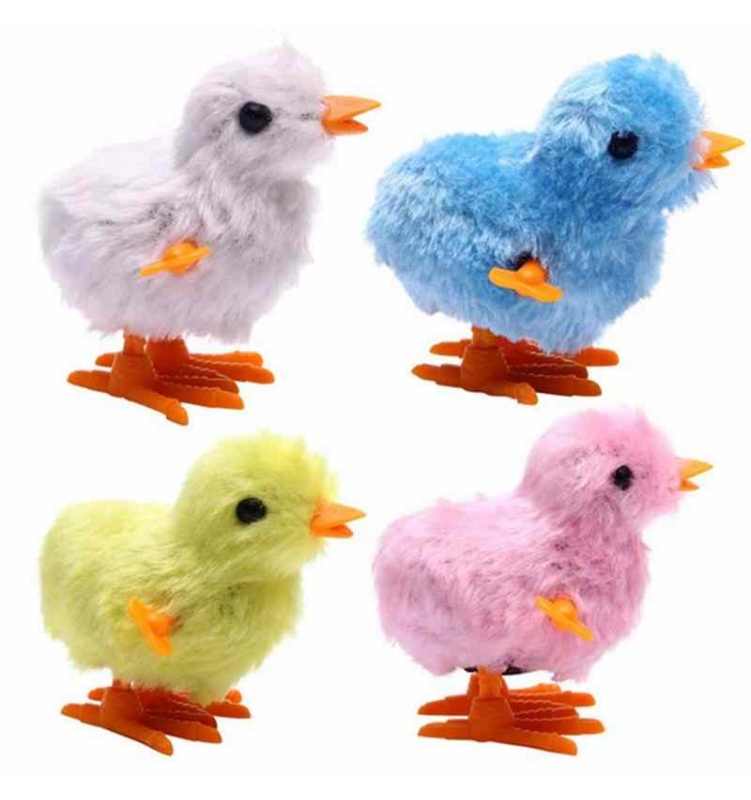 Clockwork chick cat toy