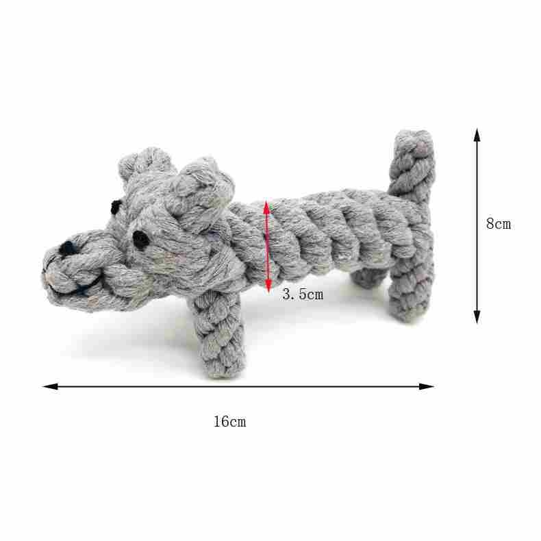 Cotton rope lion shaped dog toy