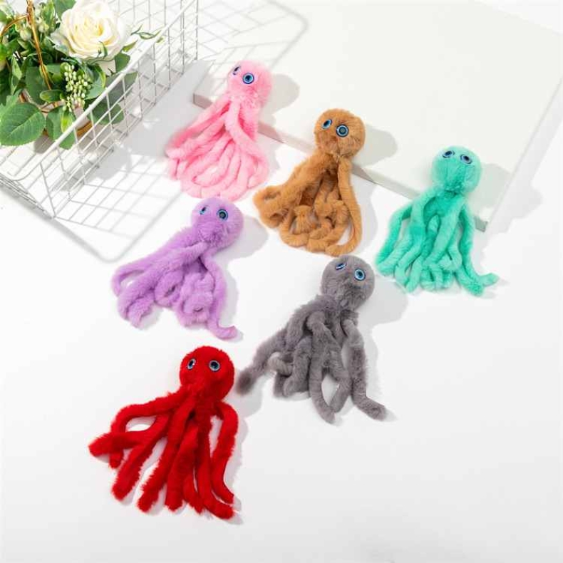 Octopus shape funny cat stick replacement head