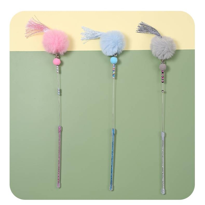 Pompom jingle cat stick