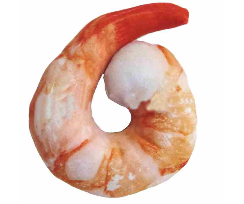 Plush fabric hot dog chicken wings shrimp shaped dog toy