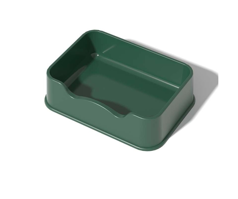 Solid colour big cat litter box