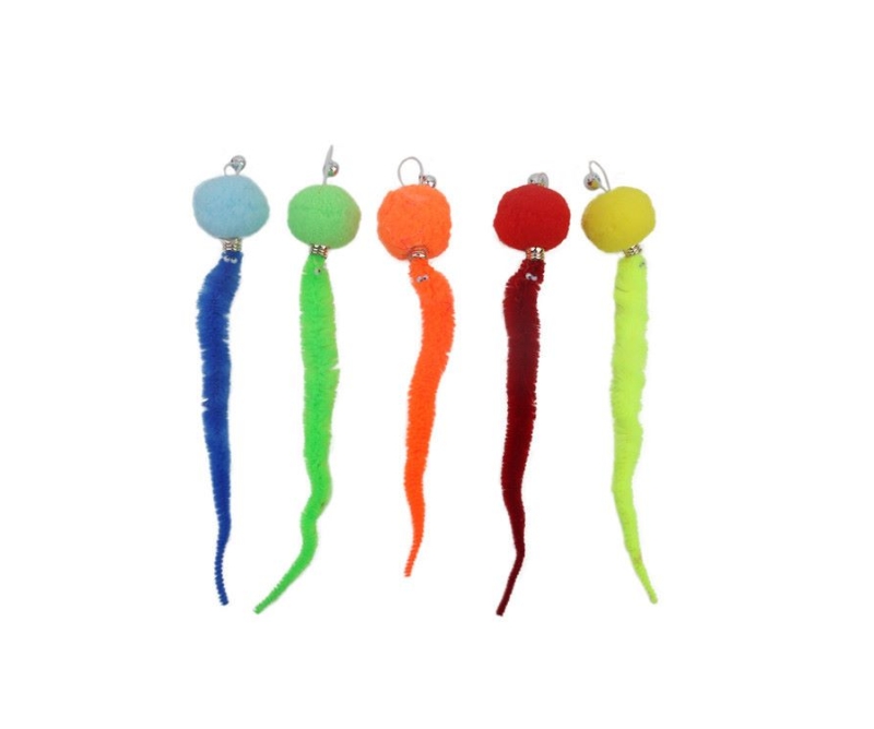 Hairball Caterpillar Funny Cat Stick Replacement Head