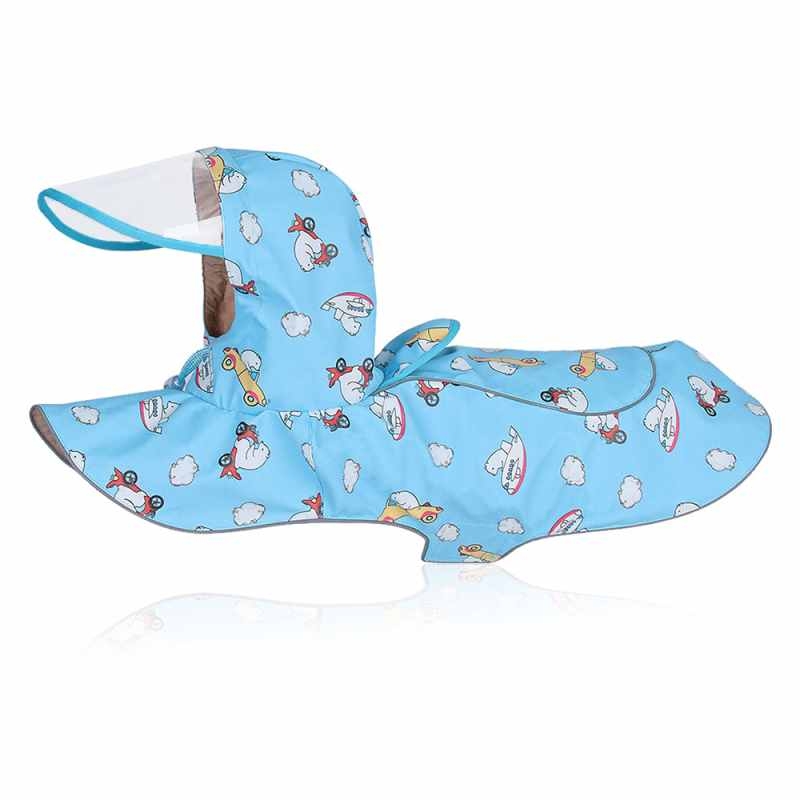 Cartoon style lovely dog raincoat