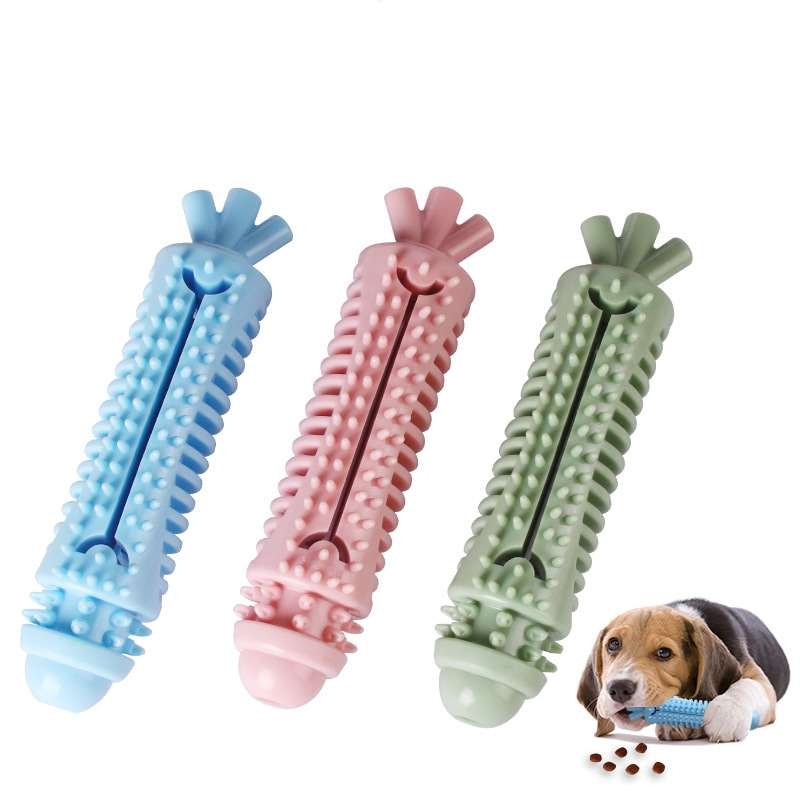 Carrot shaped dog chew toy
