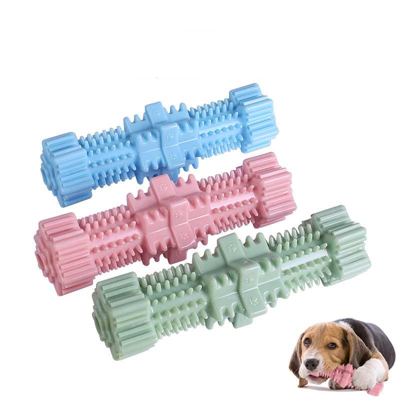 Hexagonal teeth cleaning dog toy