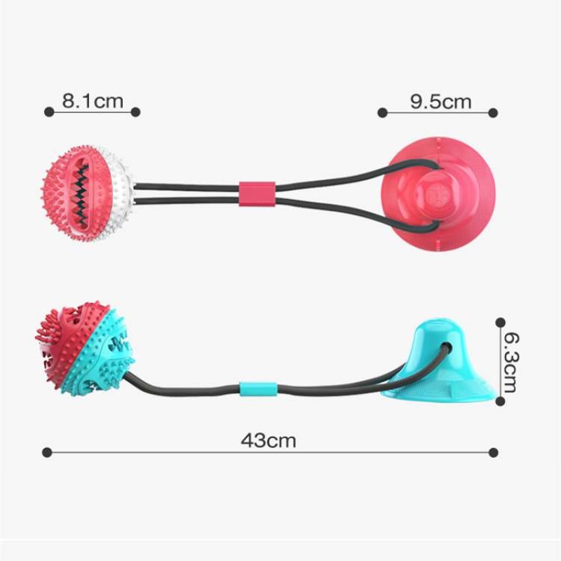 Pet dog sucker leaking ball interactive toy