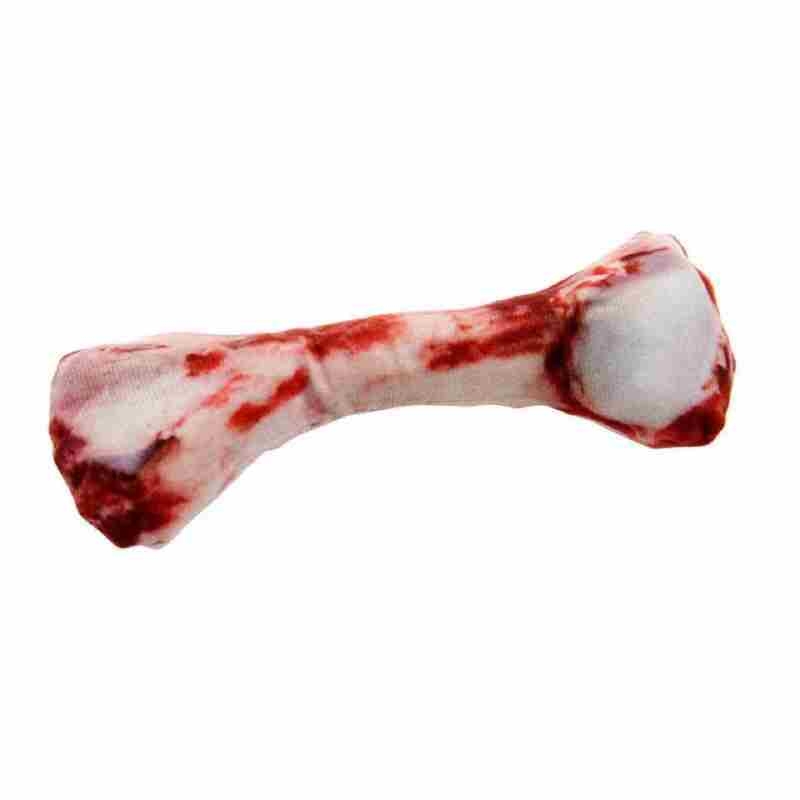 Plush fabric bone fried chicken thigh poached egg steak shaped dog toy