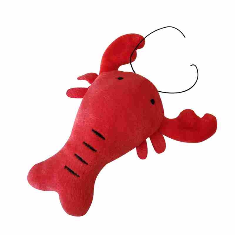 Plush fabric Crayfish Crab shaped dog toy