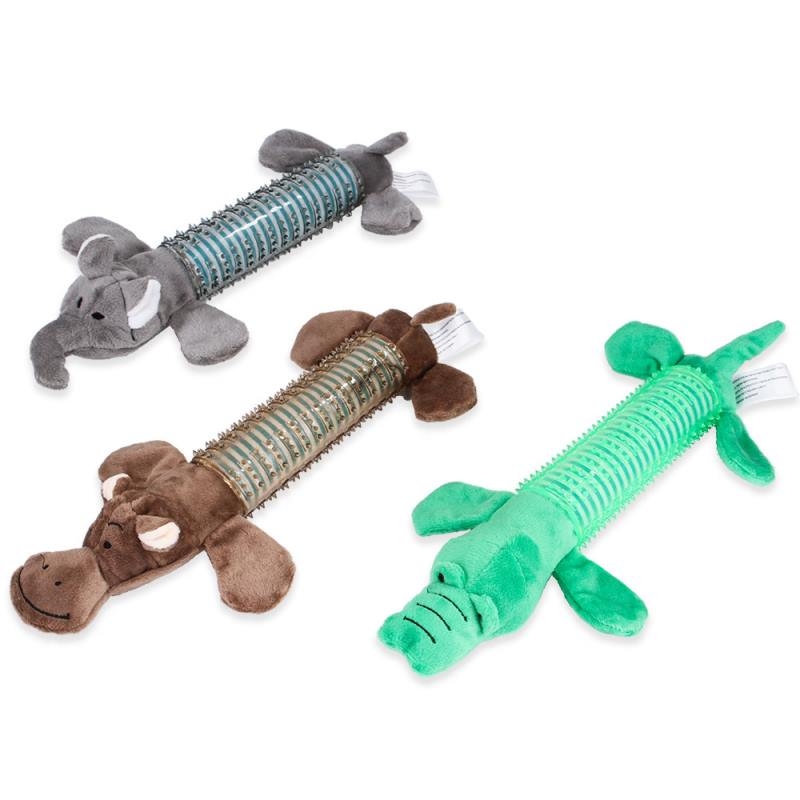 Corduroy elephant crocodile hippo dog toy