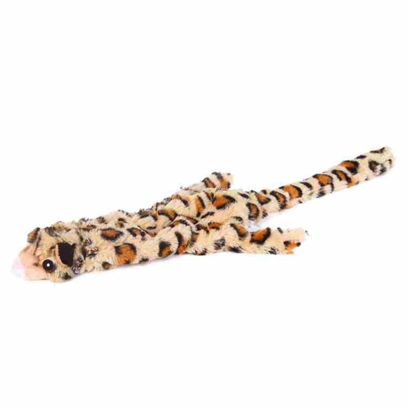 Plush fabric Rabit Wolf Leopard shaped dog toy