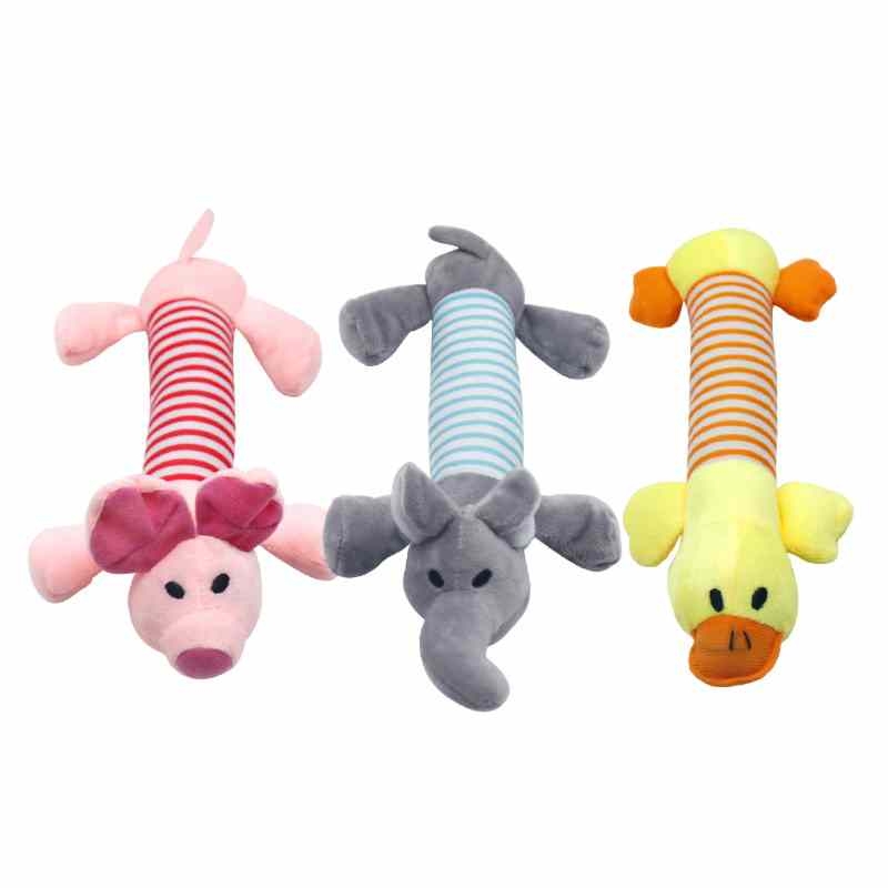 Plush fabric Elephant Pig Duck shaped dog doll