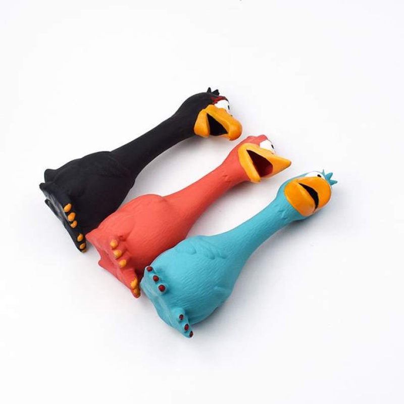 Rooster shape dog toy