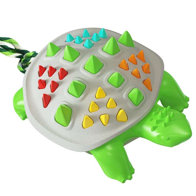 Turtle shaped dog chew toy