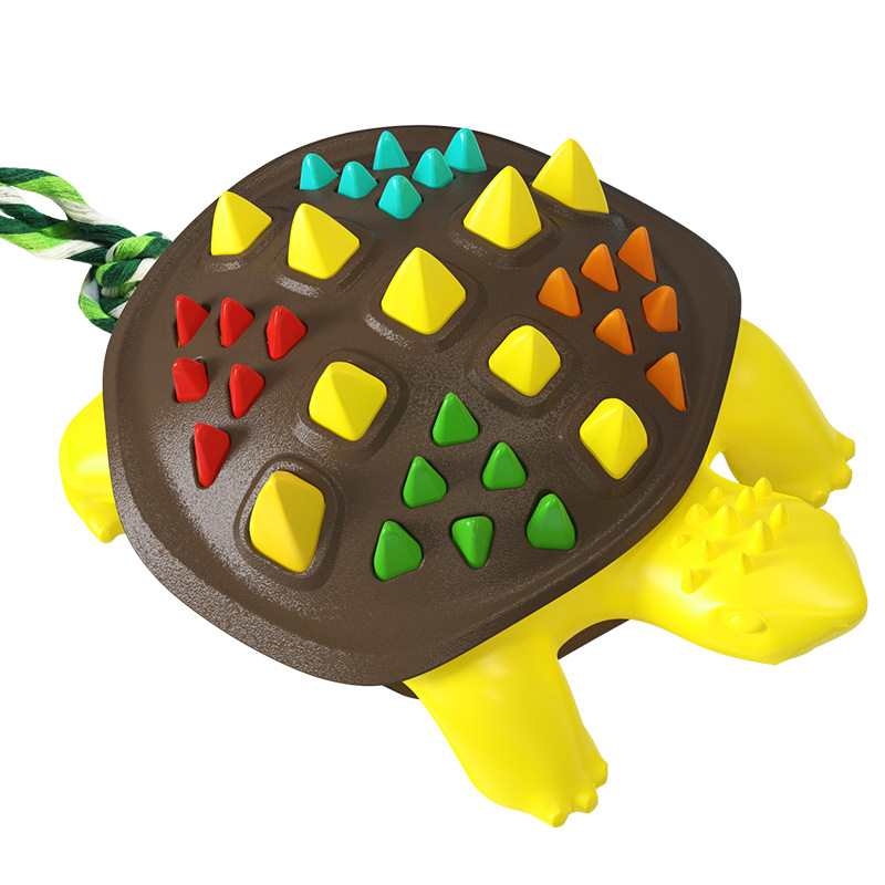 Turtle shaped dog chew toy