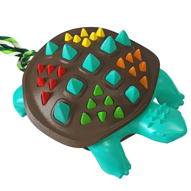 Turtle shaped dog chew toy