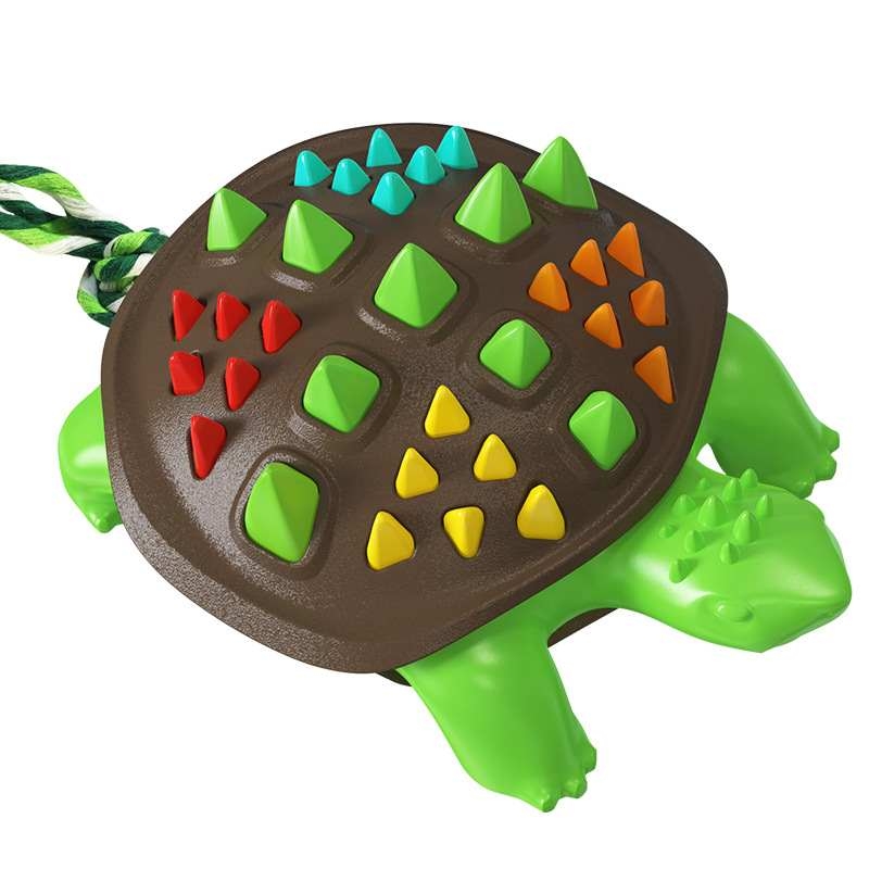 Turtle shaped dog chew toy