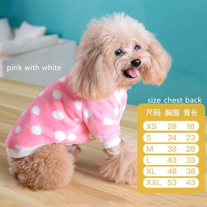 Winter different colour dog clothes with flowers patterns