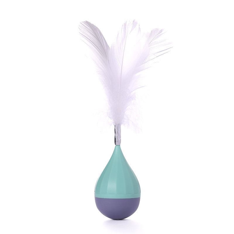 Feather tumbler cat toy