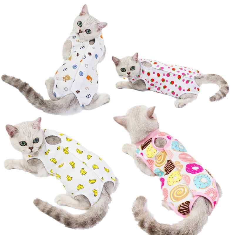 Neutered clothes for cat with different patterns