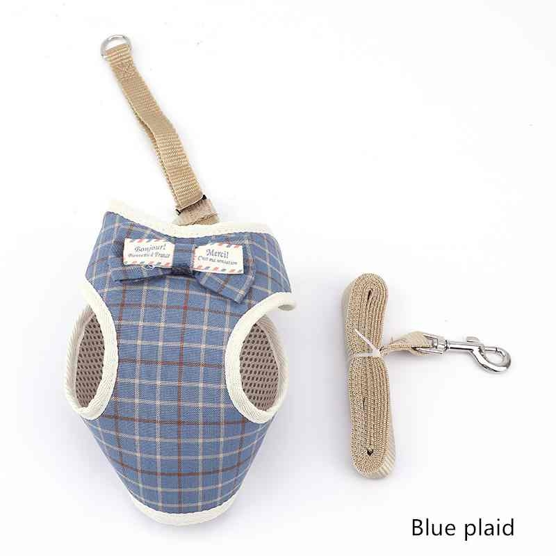 Oxford cloth bows  different colors pet harness with leash