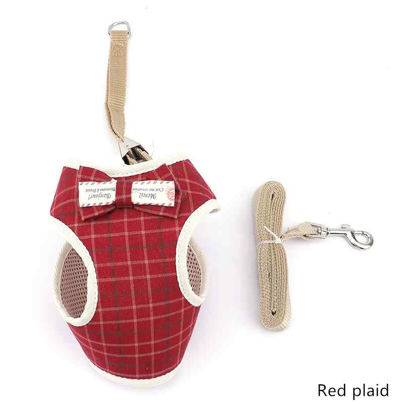 Oxford cloth bows  different colors pet harness with leash