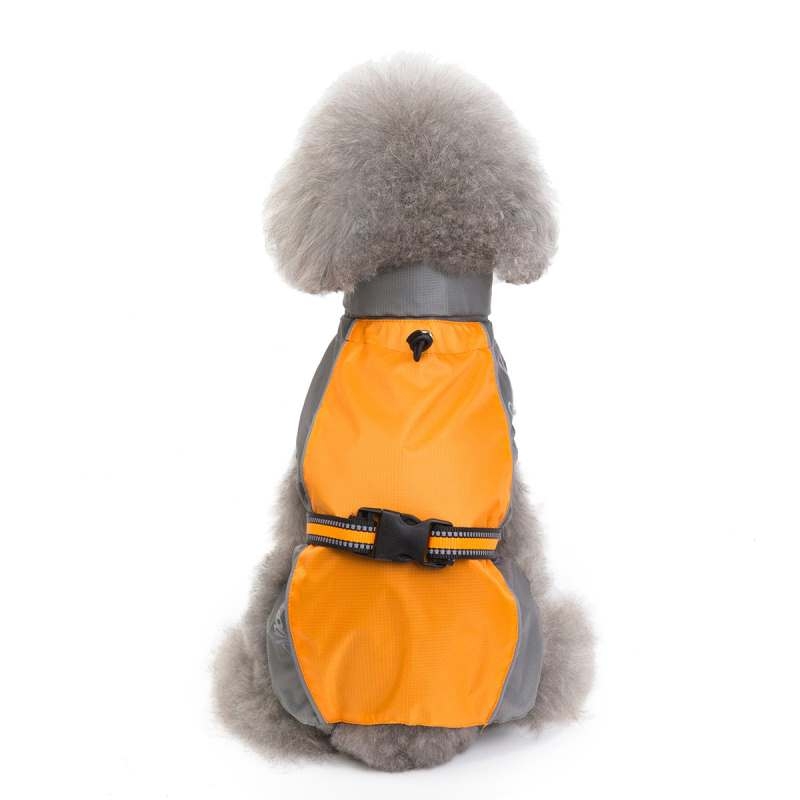 Polyester Dog Cape Orange Blue Red Green Raincoat