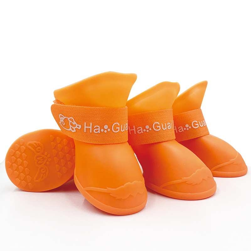 Non-slip waterproof pet silicone rain boots