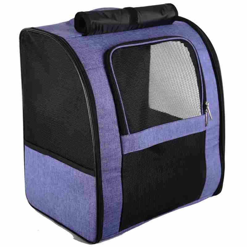 Portable Oxford cloth foldable shoulder pet backpack