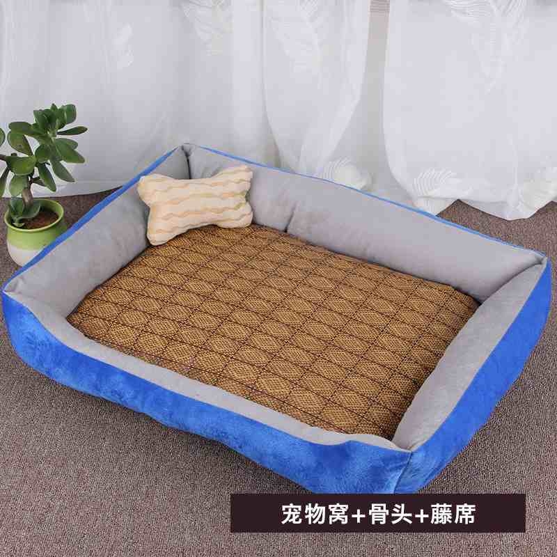 Black red white coffee blue cat and dog kennel with mat