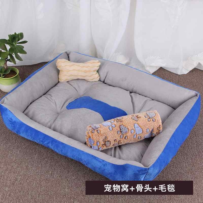 Black red white coffee blue cat and dog kennel with mat