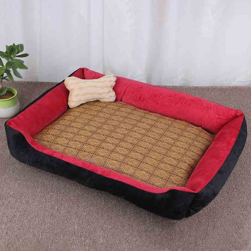 Black red white coffee blue cat and dog kennel with mat