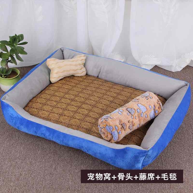 Black red white coffee blue cat and dog kennel with mats