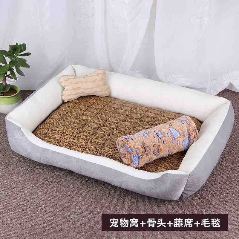 Black red white coffee blue cat and dog kennel with mats