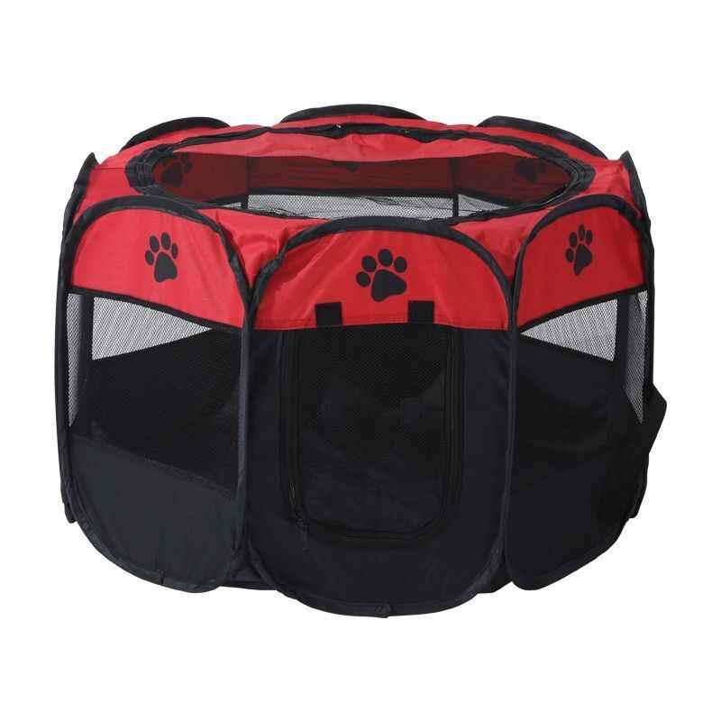 Octagonal Oxford Cloth Anti-Grab Folding Pet Tent