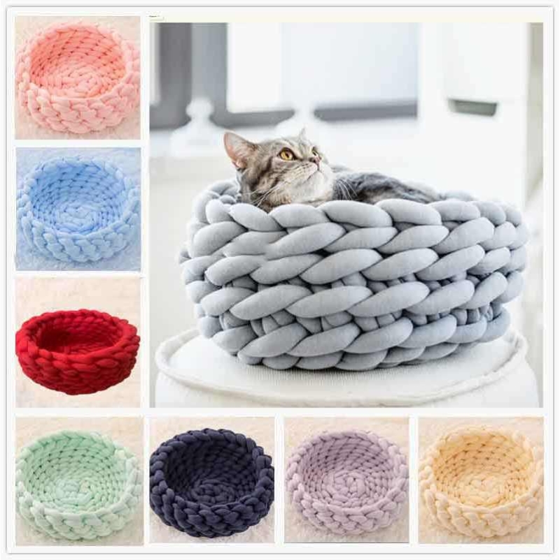 Stuffed Cotton Shag Woven Washable Kennel