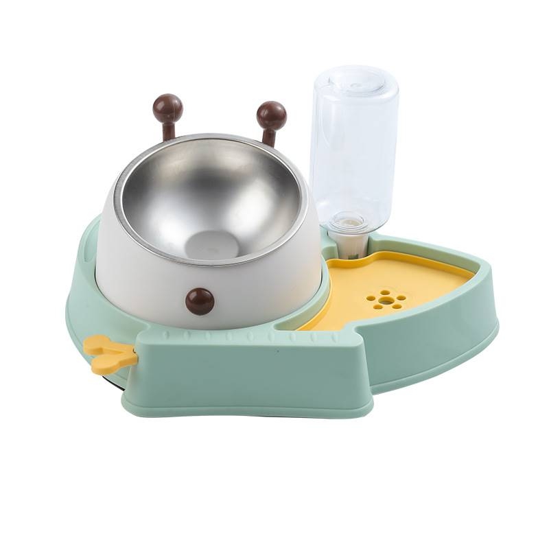 Anti-overturning automatic drinking water pet food bowl