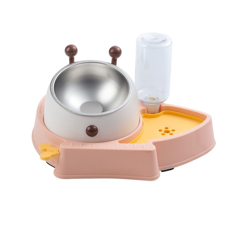 Anti-overturning automatic drinking water pet food bowl