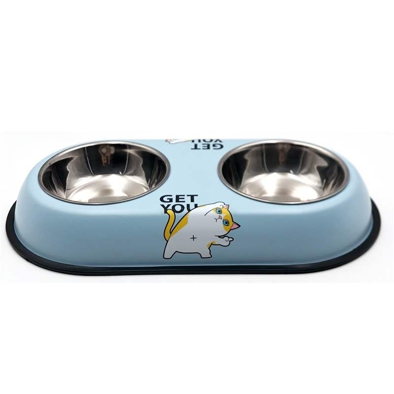 Anti-overturning cartoon pet bowl