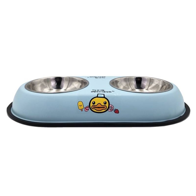 Anti-overturning cartoon pet bowl