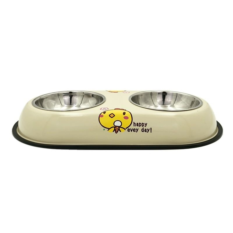 Anti-overturning cartoon pet bowl