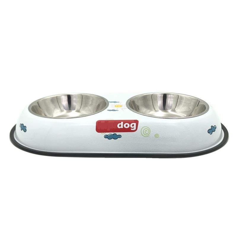 Anti-overturning cartoon pet bowl