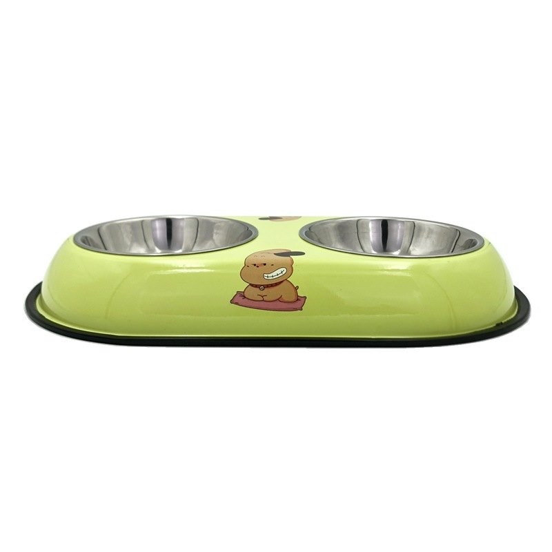 Anti-overturning cartoon pet bowl