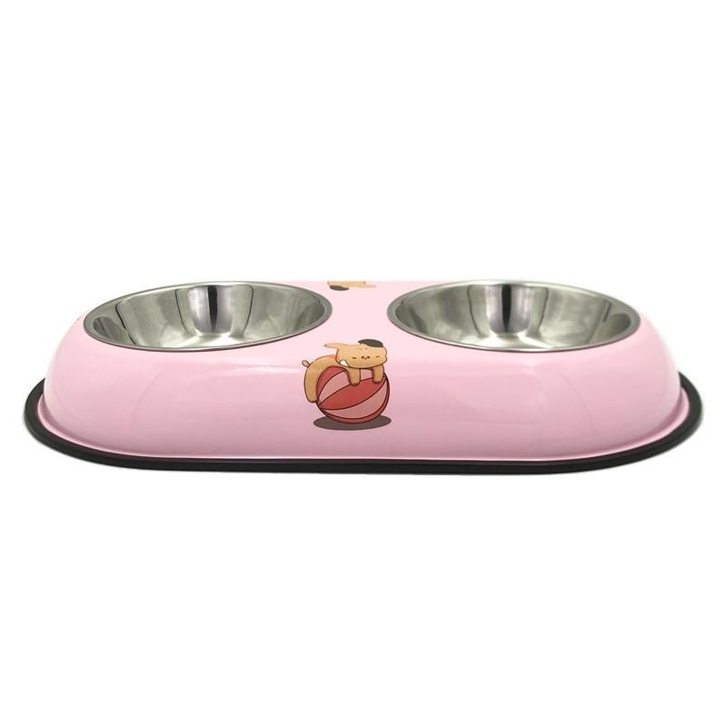 Anti-overturning cartoon pet bowl